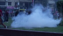 Police fire tear gas to drive out supporters of ousted Islamist president Mohamed Morsi News Clip