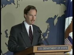 USA: EUROPEAN ENVOY TO ALBANIA WARNING ON FUTURE OF COUNTRY News Clip