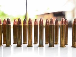 Revolvers with Ammunition Stock Footage