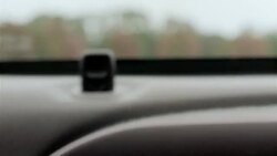 POV from interior a contemporary vehicle, the door closes and lock is engaged. Stock Footage