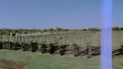 Rural driving shots on vintage film camera through Texas farmland Stock Footage