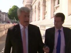 Andrew Lansley Arriving For Syria Meeting News Clip