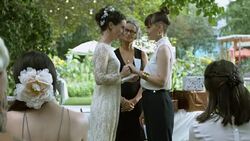 Lesbian couple saying Vows Stock Footage