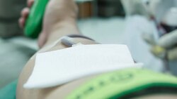 Blood donation. Stock Footage