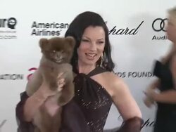 Fran Drescher at Elton John Aids Foundation Celebrates 20th Annual Academy Awards Viewing Party Stock Footage