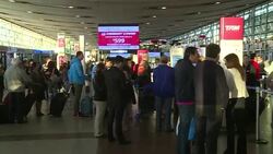 CLEAN : Flights cancelled in Chile as airport workers om strike News Clip