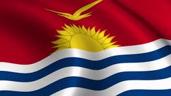 Kiribati Flag Loopable Stock Footage