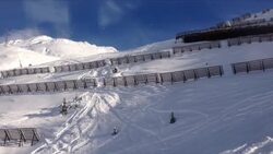 Avalanche protection, Lawinenschutz, Sicherung, Sï¿½lden (Austria) Stock Footage