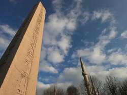 HD:The Obelisk of Theodosius Stock Footage