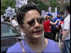 Small businesses demonstrate for compensation News Clip