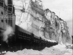 Exploding mine. France, 1952 Stock Footage