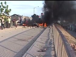 Haitians angry over the cholera outbreak ignored pleas from health workers to stop violence that is disrupting treatment efforts in the capital. Meanwhile treatment centers across the country are filling up. News Clip