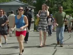 Hillary Clinton Holds Campaign Kick-Off Rally In NYC Stock Footage