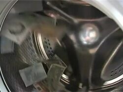 Money laundry Stock Footage
