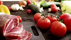 Smoked ham Stock Footage