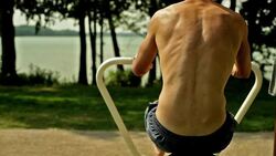 Man at the gym. Stock Footage