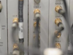 industry equipment black cable Stock Footage