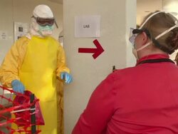 CDC Ebola Care Training Stock Footage