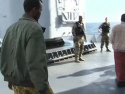 CLEAN: French hand over suspected Somali pirates to Kenya News Clip