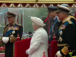 Queen & Prince Philip Dancing on the Royal Barge News Clip