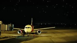 Flying arriving Stock Footage