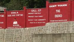 Ebola Advice on Signs in Freetown News Clip