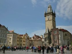 Old Town Square, Prague Stock Footage