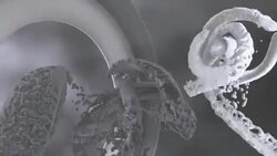 Concept diversity businessmen, smooth handshake in dynamic paint splashes. Stock Footage