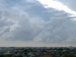 Cloud moving in Bangkok timelapse. Stock Footage