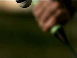 High speed shuttlecock hitting Stock Footage