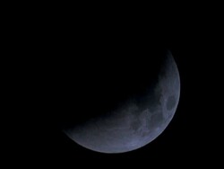 CU lunar eclipse Stock Footage