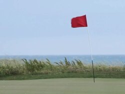 Links Course Flag Stock Footage