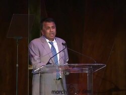 SPEECH - Balaji Govindaswami at March of Dimes Celebration of Babies Luncheon Honoring Jennifer Lopez in Los Angeles, CA on 12/06/13 Stock Footage
