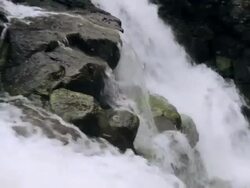 ECU Detail of Hoopii Falls / Kapaa, Kauai, Hawaii, United States Stock Footage