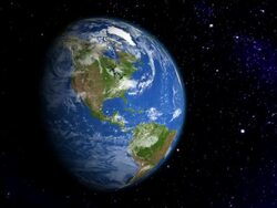 The Americas from space Stock Footage