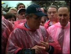 Giuliani &amp; Hillary Clinton with senators at ground zero News Clip