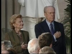 USA: WASHINGTON: GERALD FORD RECEIVES CONGRESSIONAL MEDAL News Clip