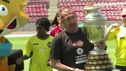 CLEAN : Copa America trophy arrives in Chile News Clip