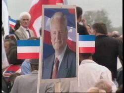 YUGOSLAVIA/MONTENEGRO: MILOSEVIC ELECTION RALLY News Clip