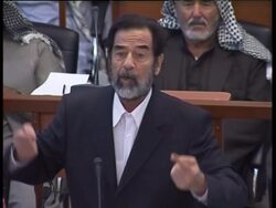 Saddam comments at trial after recess Instructional Video