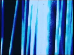 Scratched film with animated typography Stock Footage