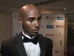 INTERVIEW: Mo Farah Stock Footage