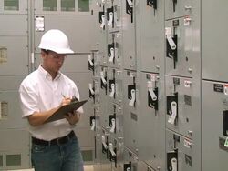 OSHA Inspector or Contractor Stock Footage