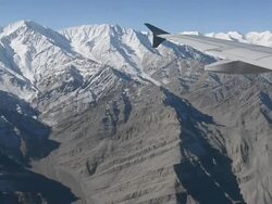 Himalaya mountains under clouds. Stock Footage