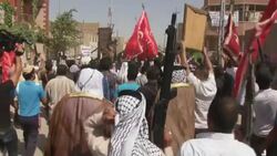 A group of Shiite men brandishing weapons and flags held a rally in Baghdad's Sadr City on Saturday, answering a call by the country's top Shiite cleric to join the fight against Sunni militants advancing in the north. (June 14) Instructional Video