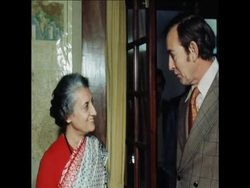 SYND 20 1 76 DR BARNARD MEETS GHANDI News Clip