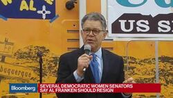 Franken Faces Calls to Resign From Female Senators News Clip