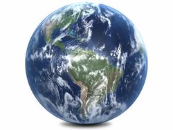 Planet Earth With Correct Rotation 1080p Stock Footage