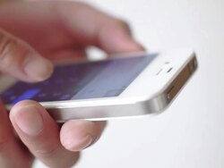 By mobile phone. Stock Footage