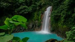 T/L Beautiful shot of Guanacaste waterfall in 8K Stock Footage